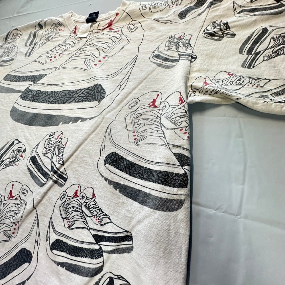 Vintage Jordan Brand Air Jordan 3 All Over Print T-Shirt Mens XL Promo Release